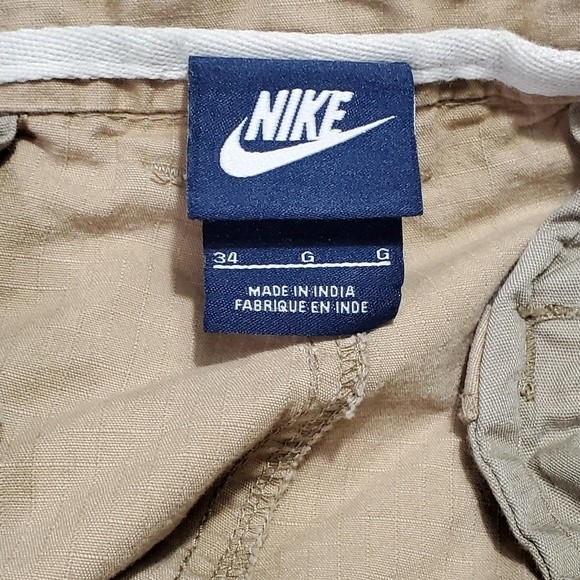 Nike Men's Performance Woven 6th Man Ripstop Cargo Shorts Khaki 36 - Picture 2 of 8